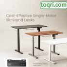 New toqri Brand – Height adjustable Desk T13-23D (Single Motor 3 Stage) (1)