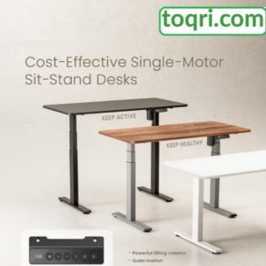 New toqri Brand – Height adjustable Desk T13-23D (Single Motor 3 Stage)