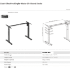 New toqri Brand – Height adjustable Desk T13-23D (Single Motor 3 Stage) (2)