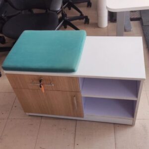Used Wooden Pedestal with Seating cushion